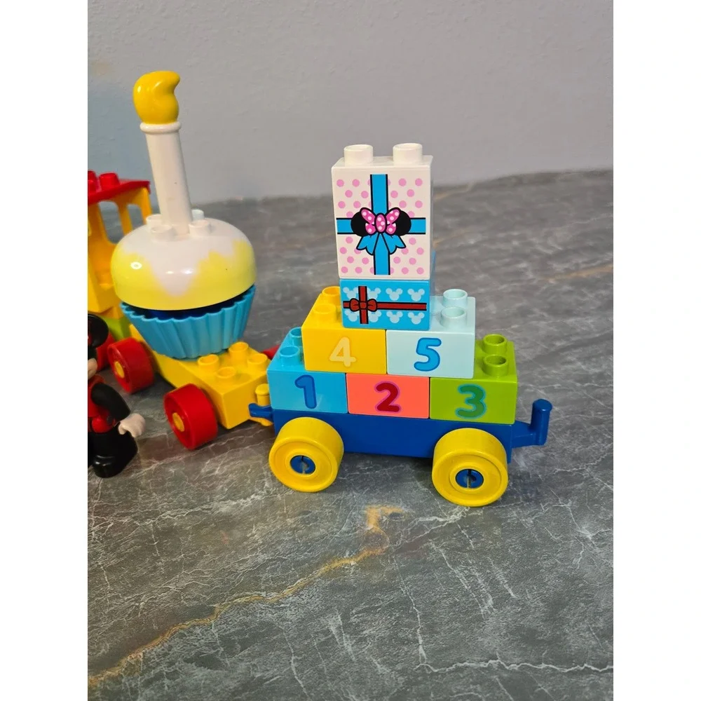 LEGO Duplo Disney Mickey Minnie Mouse Birthday Train & Toy Story Woody Cafe Lot
